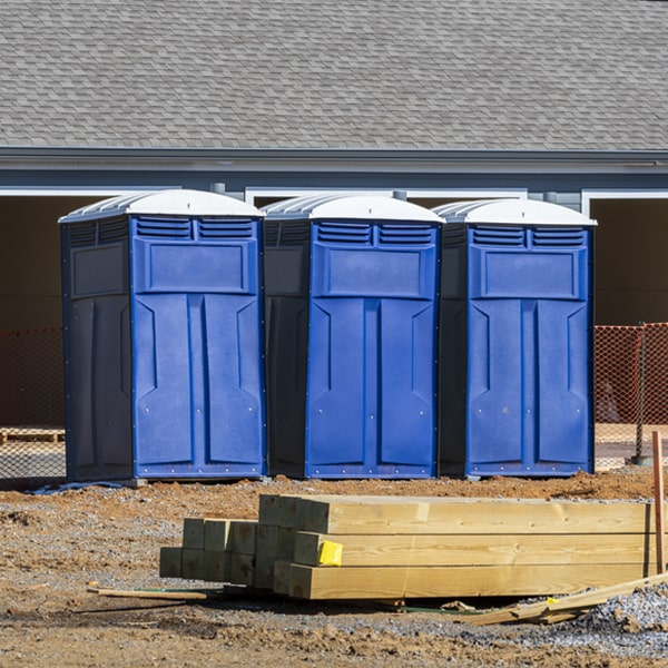 what is the expected delivery and pickup timeframe for the porta potties in Tuscola TX